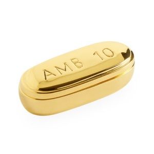 Jonathan Adler brass ambien pill box decor